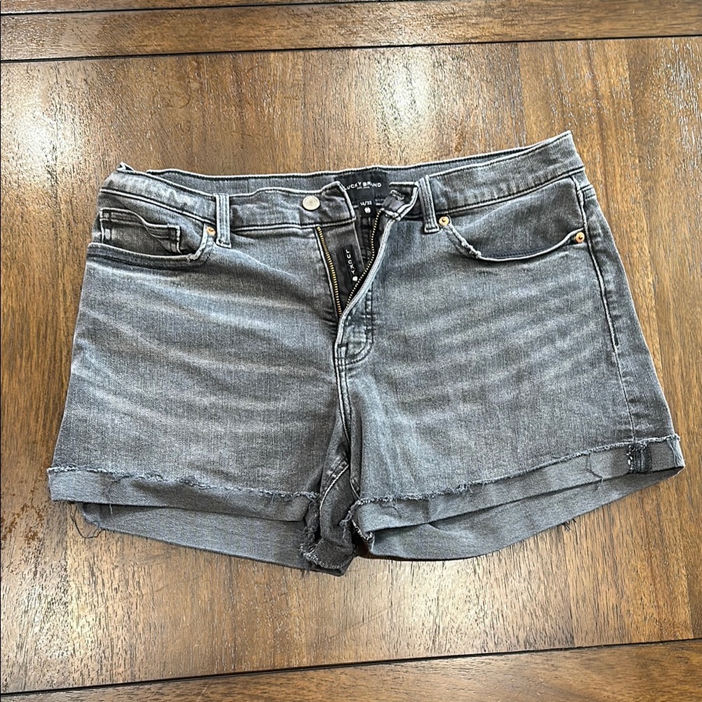 “Lucky” Gray Denim Women Shorts